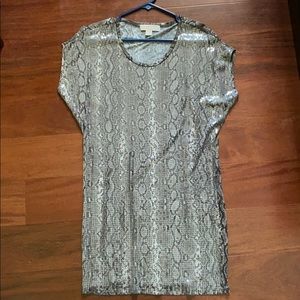 Michael Kors Sequin Snake pattern dress